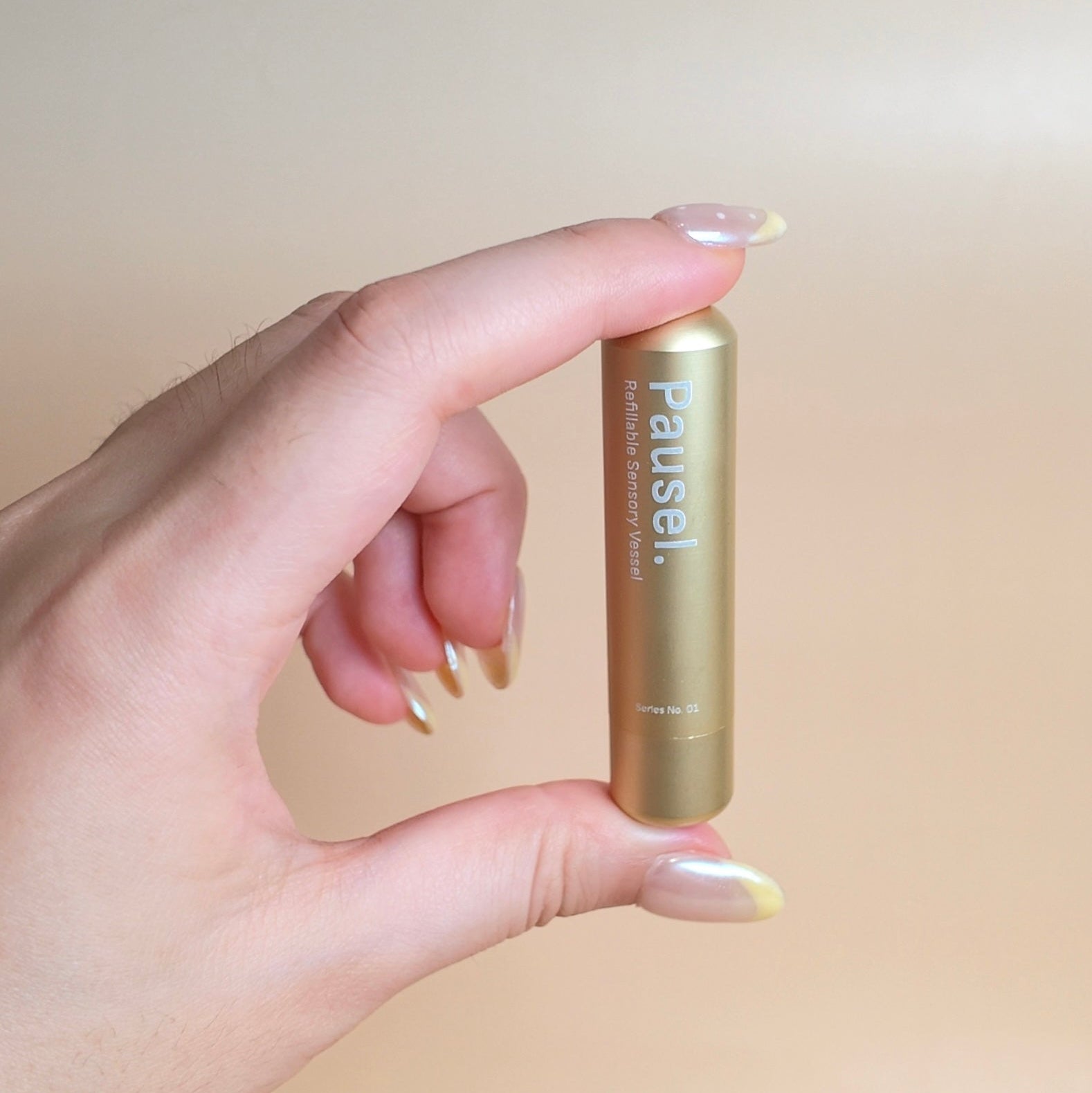 Pausel Ginger Nasal Inhaler — Refillable Aluminium Aromatherapy Inhaler for Travel & Motion Discomfort