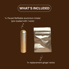 Pausel Starter Kit — Refillable Ginger Aromatherapy Inhaler